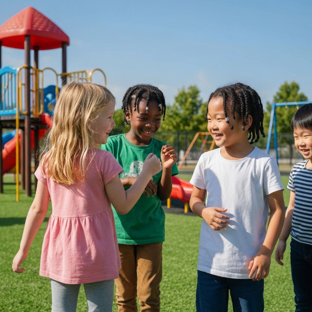 Child confidently communicating
