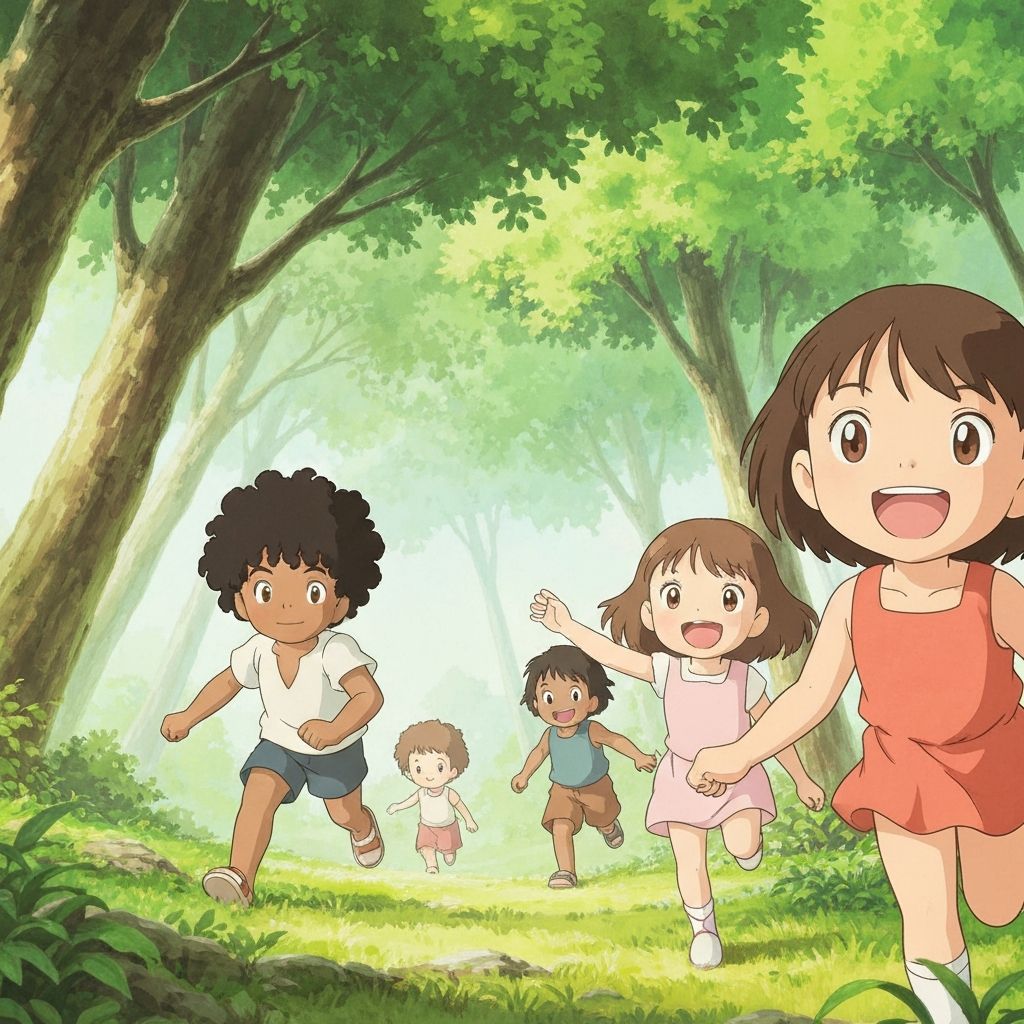 Children communicating and laughing together