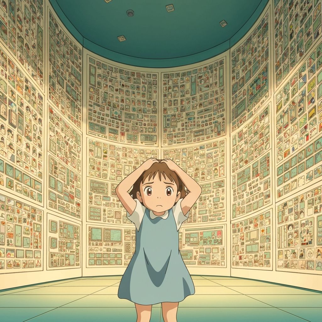 Child overwhelmed by too many choices on a communication board